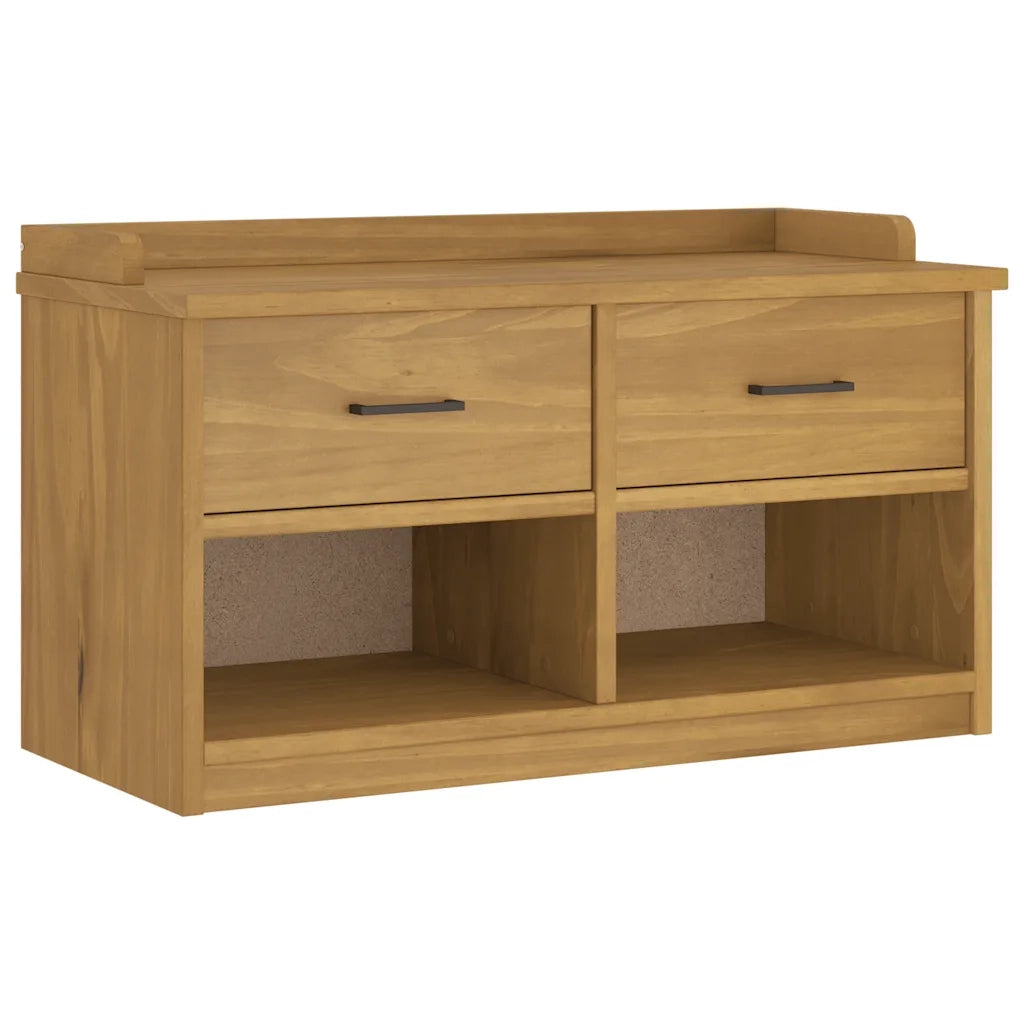 Panca da Corridoio SANDNES 87x40x50 cm Legno Massello di Pino