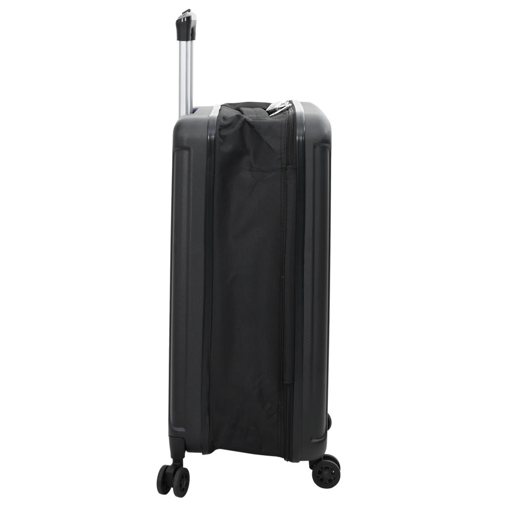 Valigia Pieghevole Rigida 24'Nera 43x27x66 cm ABS