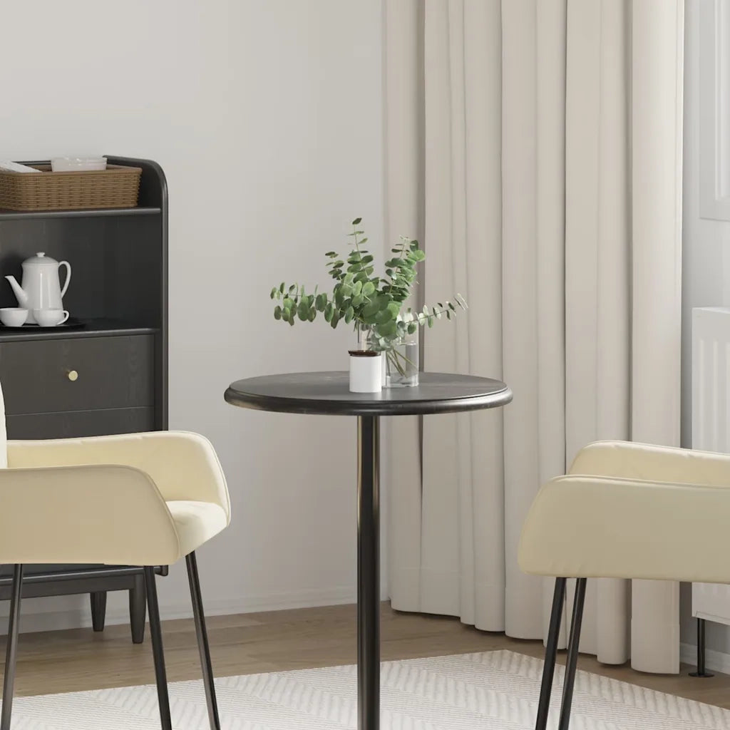 Dessus de table Noir Ø50x2,5 cm Marbre