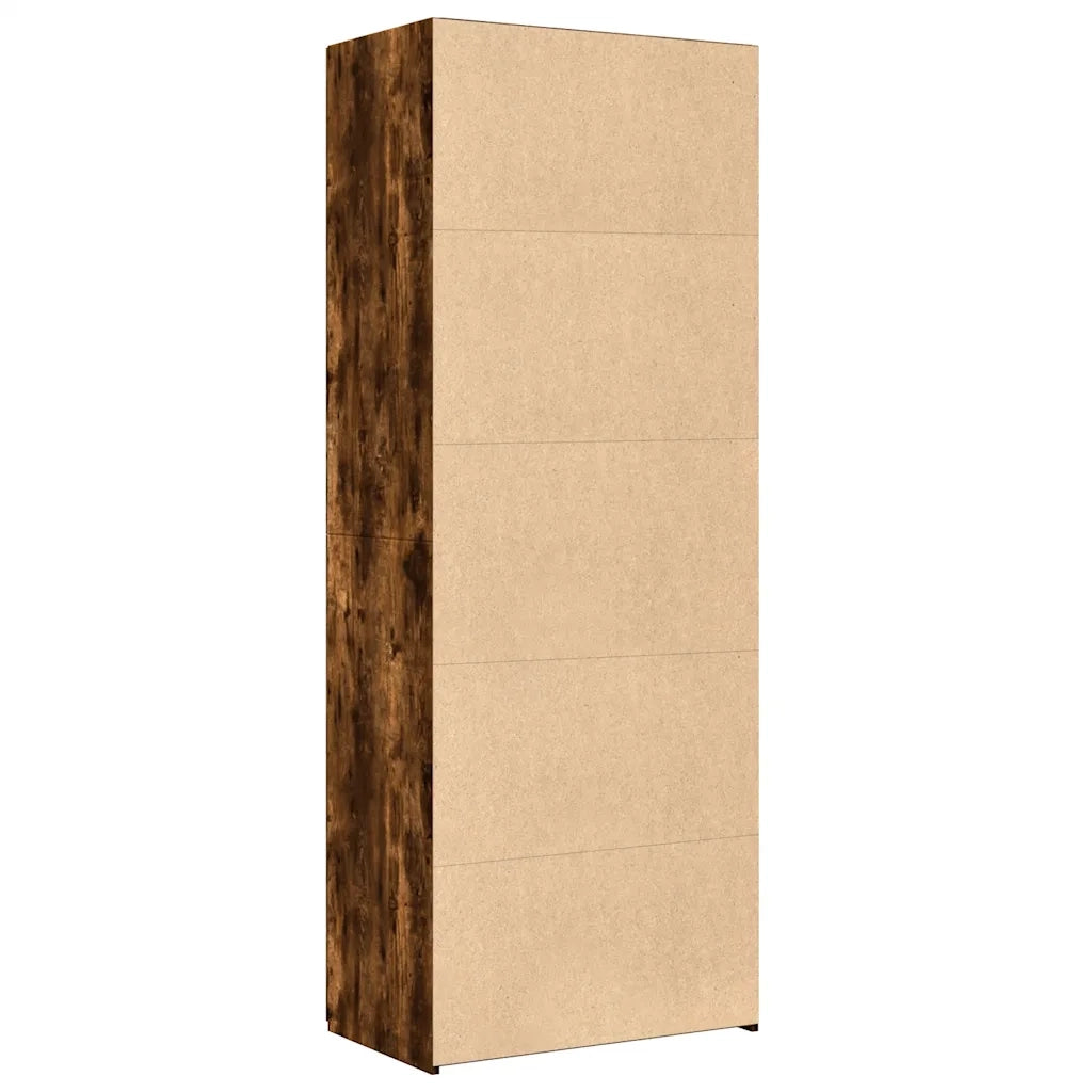 Credenza Rovere Fumo 70x42,5x185 cm in Legno Ingegnerizzato 3281424