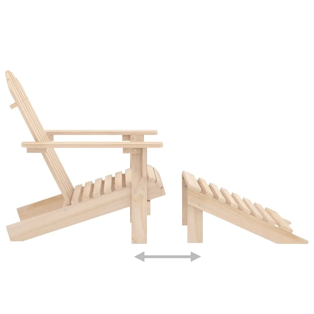 Sedia Adirondack con Poggiapiedi e Tavolo Massello di Abete CFW1997178