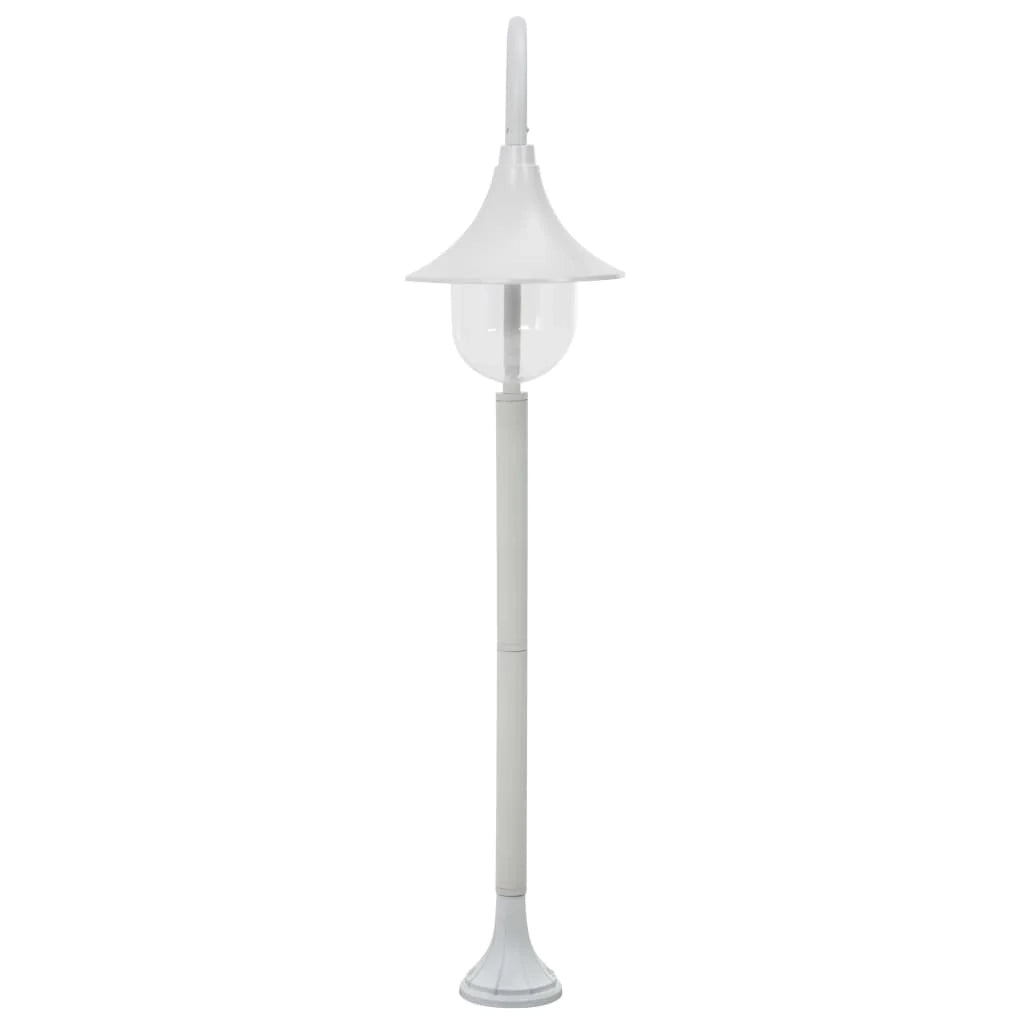 Lampada da terra da giardino E27 120 cm alluminio bianco 02_0042535