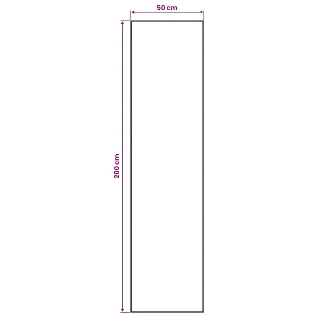Runner Tappeto LESAKA Nero e bianco 50 x 200 cm 42045361