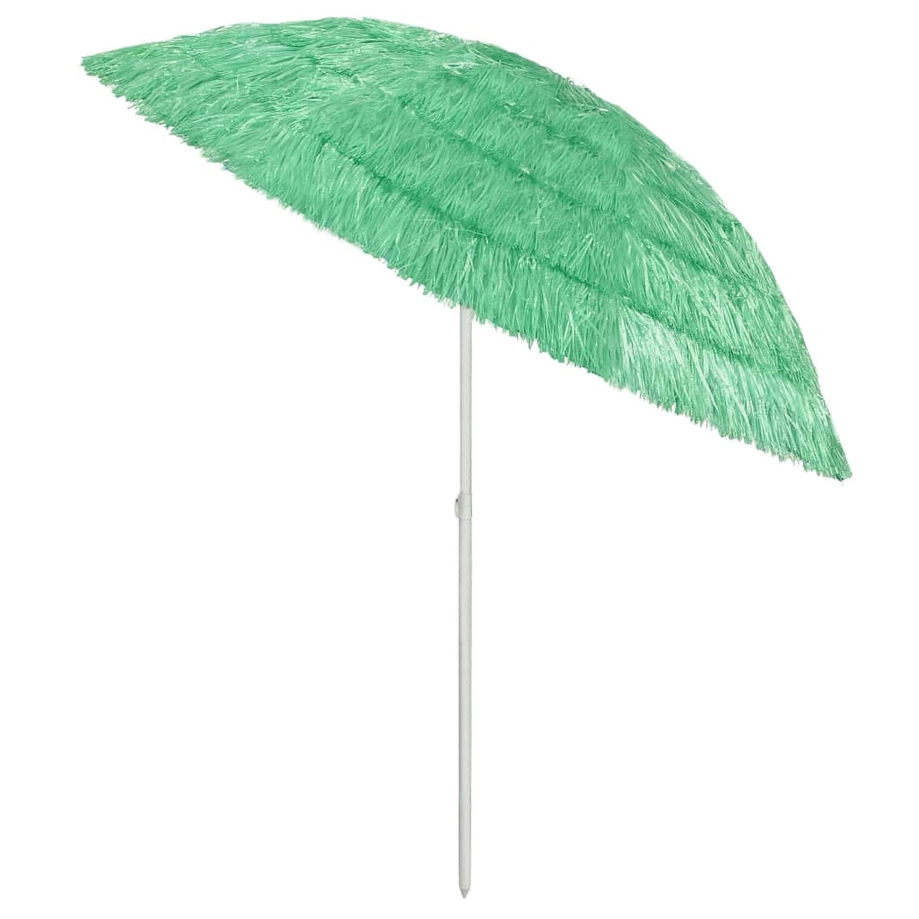 Ombrellone da spiaggia hawaiano 240 cm verde 02_0008392