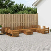 Set divani 11 pcs Legno di Acacia Massello 3383927