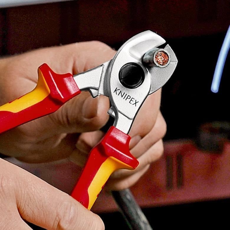 Knipex 95 16 165 T pinza crimpatrice Nero, Giallo