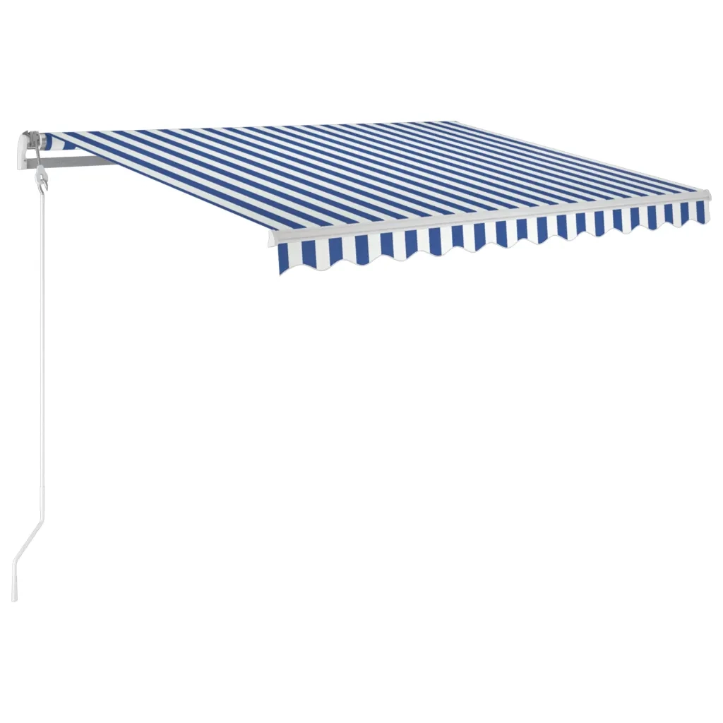 Tenda da Sole | Tenda parasole Retrattile Automatica 300x250 cm Blu e Bianca