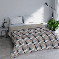 Trapuntino Estivo Singolo in Microfibra 100 gr con Stampa Pennellate Basic