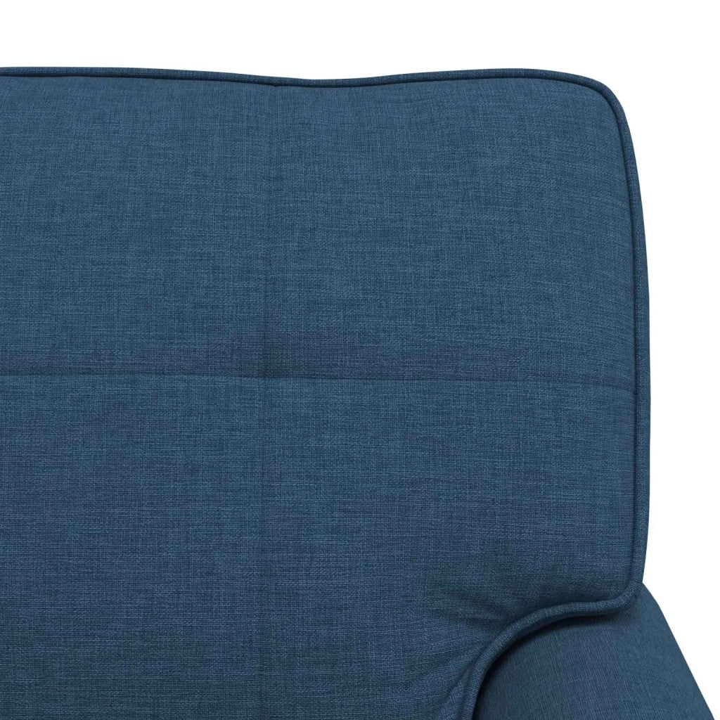 Chaise Lounge con cuscino Blu 91 x 157 x 91 cm Tessuto 42022937