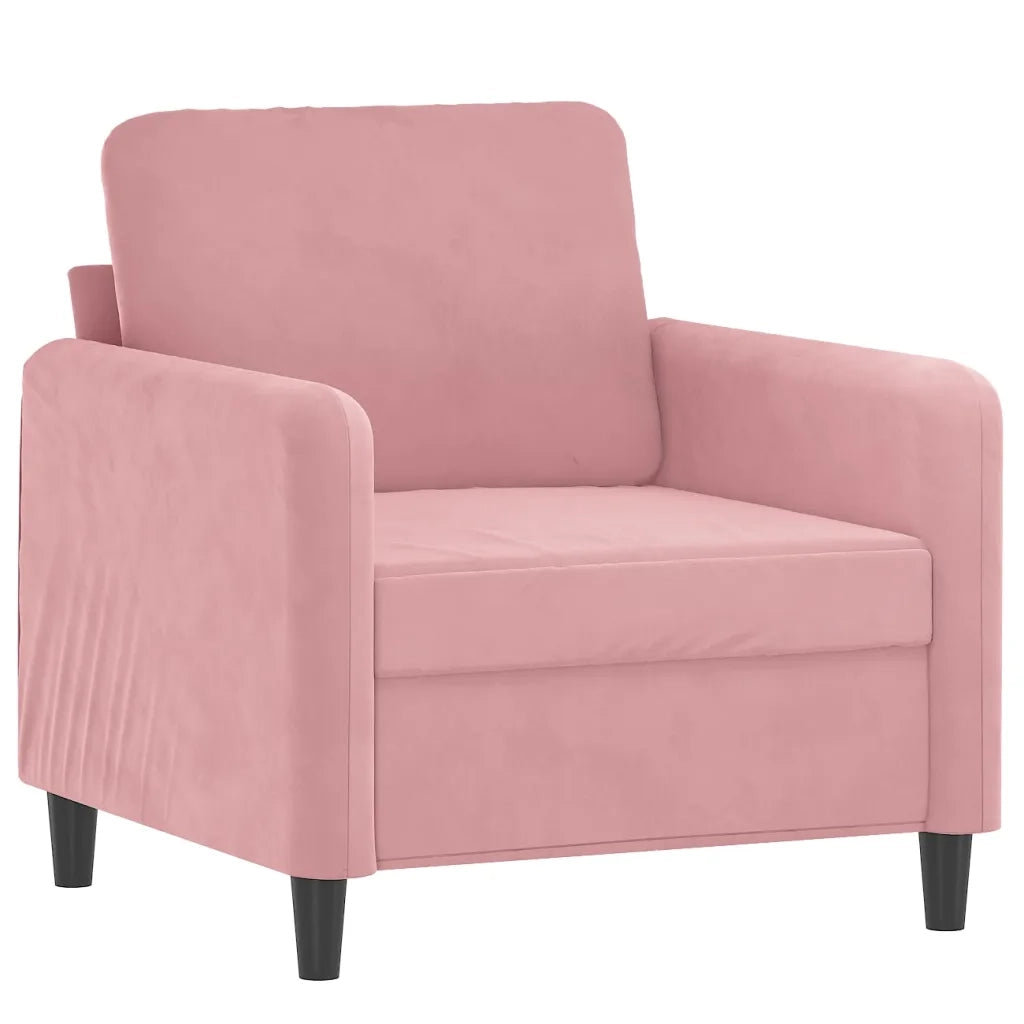 Poltrona | Sedia Relax Rosa 60 cm Velluto