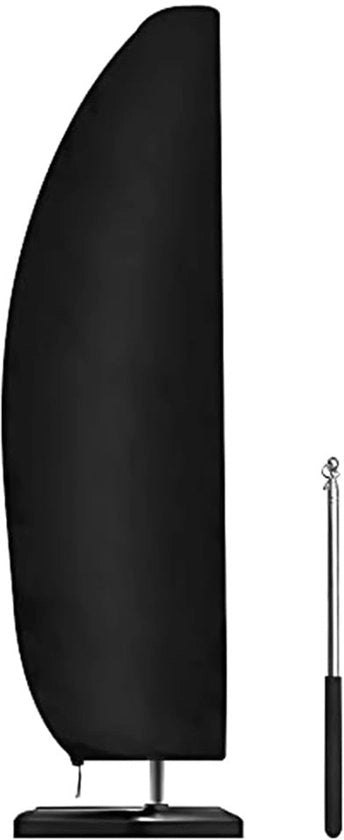 Parasol in acciaio resistente all'acqua, ombrellone a cantilever, grande protezione per giardino, ombrellone da giardino in acciaio duraturo 265 cm