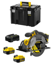 Sega Circolare STANLEY FatMax SFMCS500M2T (2 x 4,0 Ah + Caricabatteria + TSTAK VI)