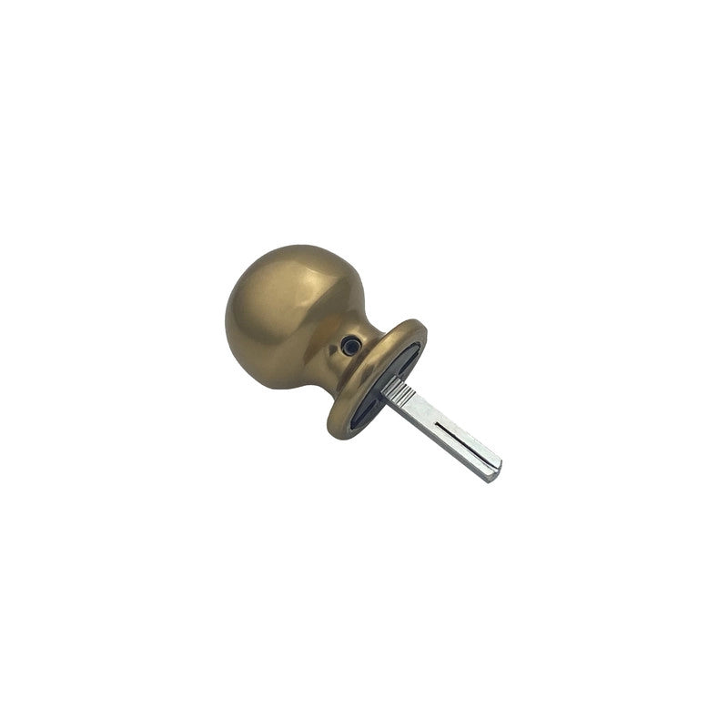 Maniglia su rosetta tonda SAGUATTI  241/50CQ in alluminio bronzo lucido