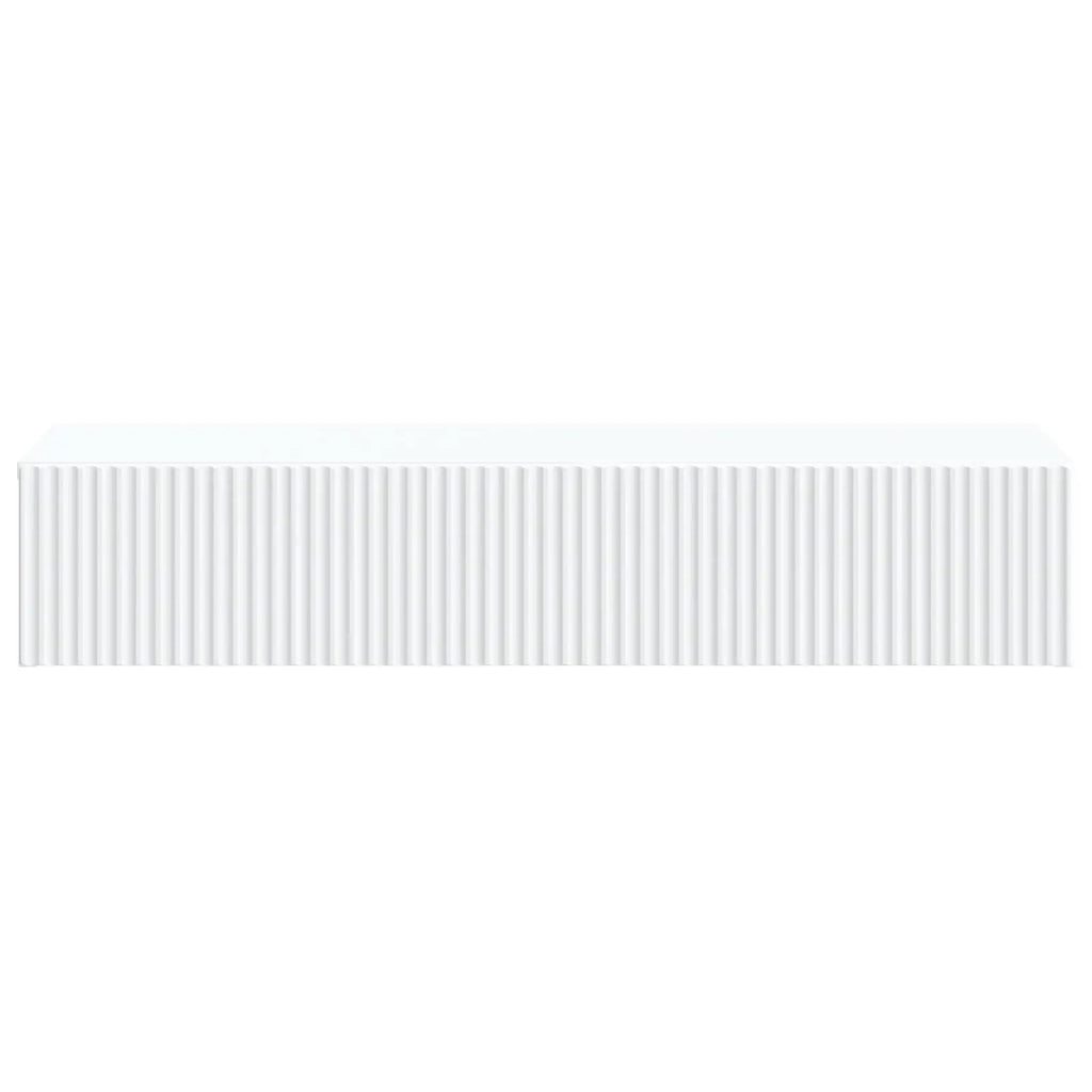 Tavolino da Parete Laterale Bianco 87,5 x 34,5 x 17 cm 898495