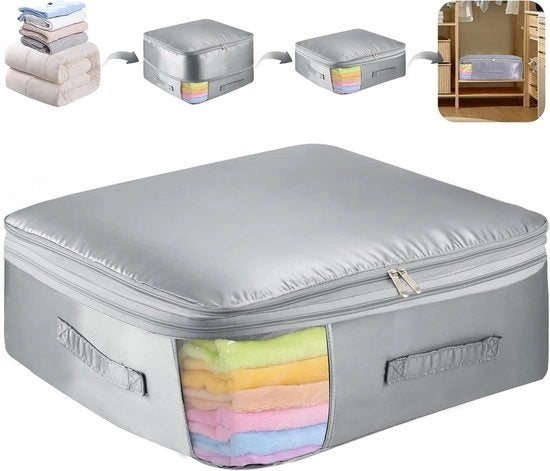 Organizzatore spazievitore - sacchetto compressore per coperte e abbigliamento - 1 pezzo - 52 x 42 x 30 cm