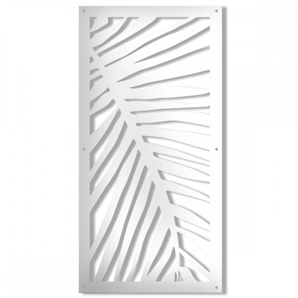 PALMA - Pannello in PVC traforato - spessore 10mm Colore: bianco, Misura: 73x148 cm