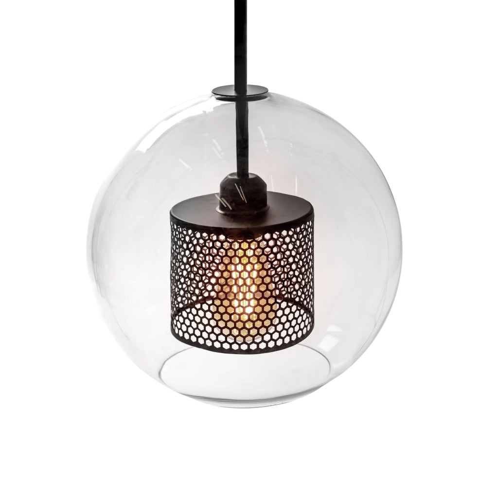 Lampada Pensile Di Vetro Nero Loft APP559-1CP 30cm