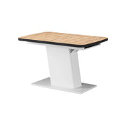 Vicco Tavolo da pranzo Estensibile Nero/Rovere Goldkraft/Bianco 120/160 x 80 cm