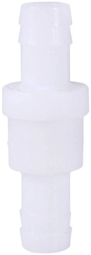Terugslagklep unidirezionale 12 mm in plastica - Inline - Idoneo per acqua, benzina e oli - Sicuro e non tossico - Valvola di ritorno