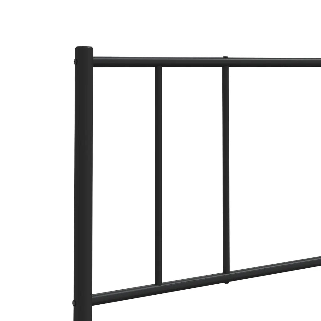 Testiera in Metallo Nero 107 cm