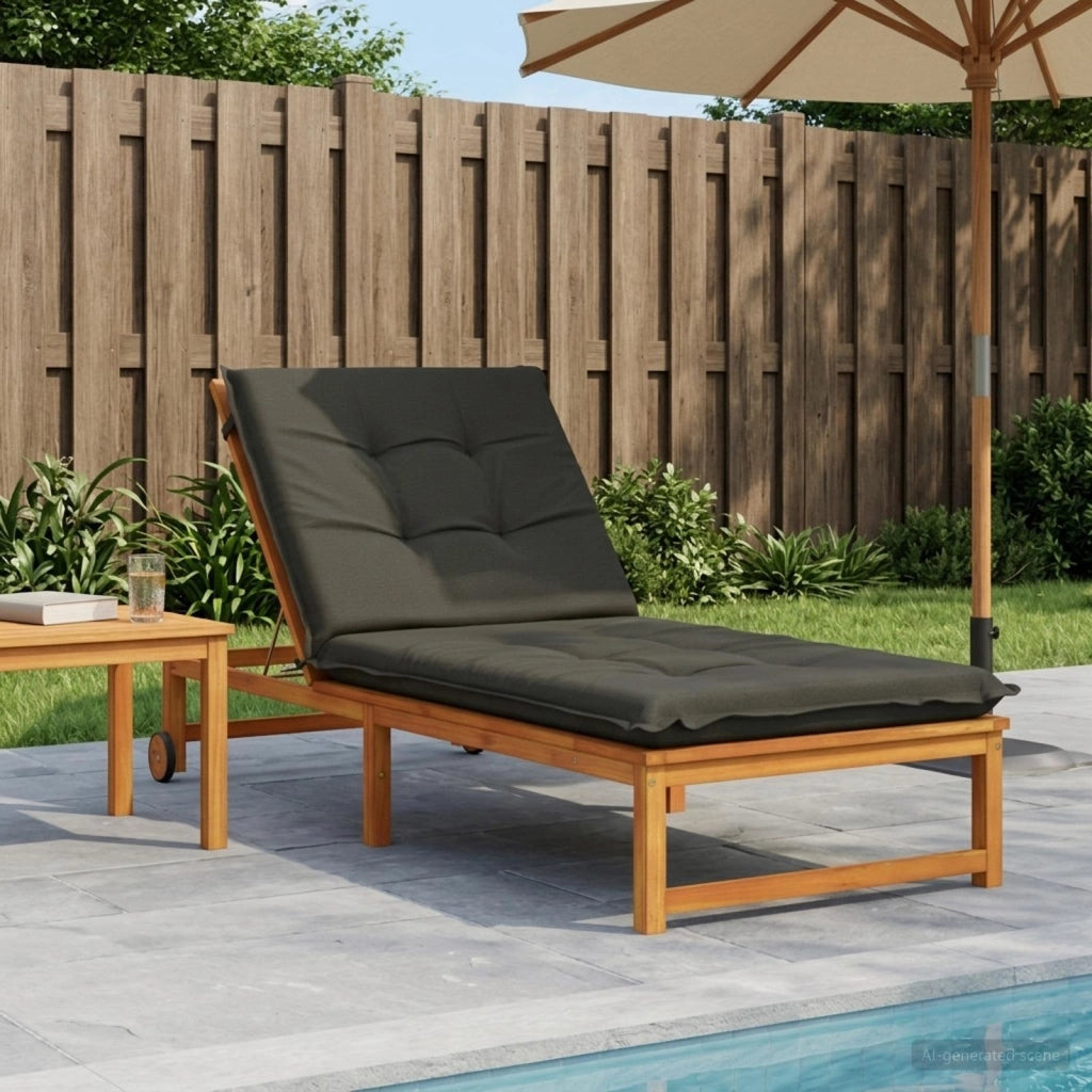 Cuscino per Lettino GEMERT 100% Poliestere Antracite 947465