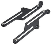 Supporto di Sterzo Regolabile per Motocicletta - Kit di Ricambio - Nero Anodizzato - Portata Regolabile 10,2 cm - Materiale Resistente - Supporto di Sterzo Anteriore
