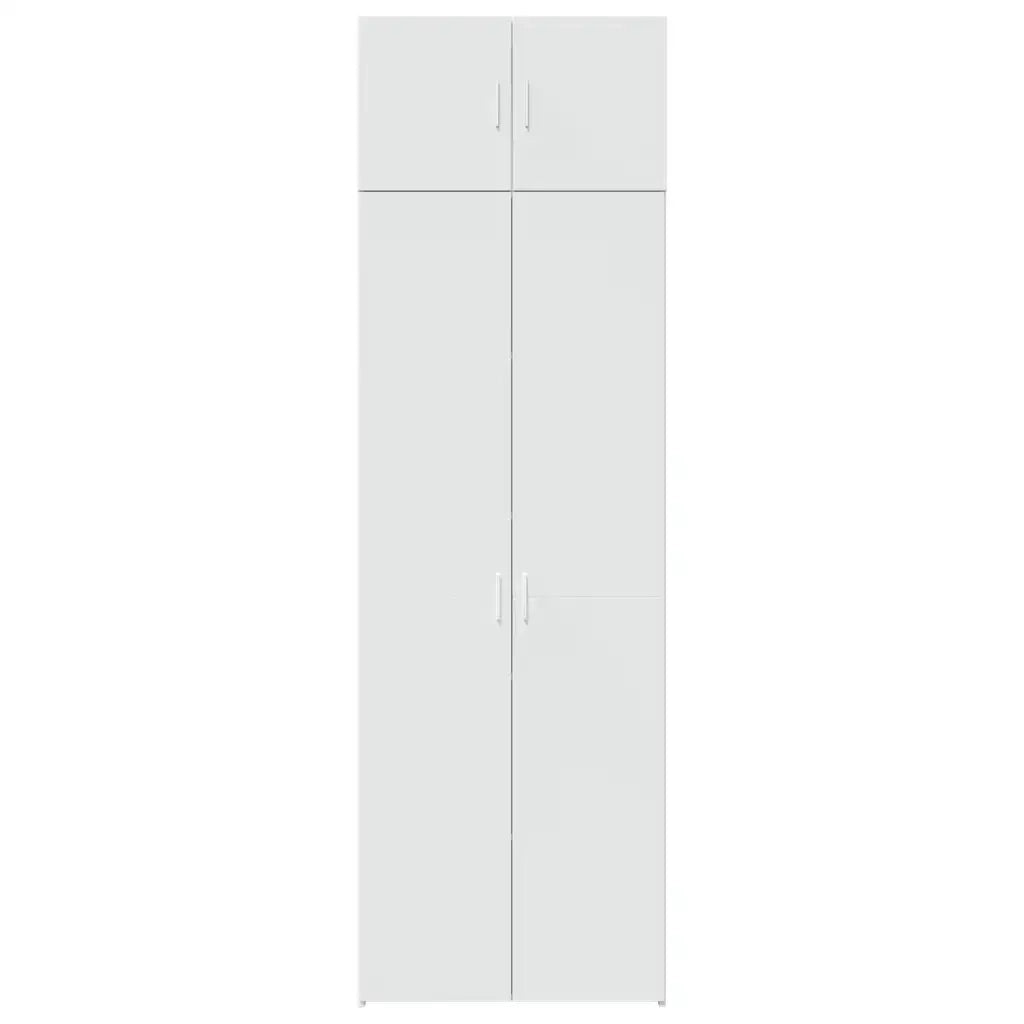 Mobile Portaoggetti Bianco 70x42,5x225 cm in Truciolato