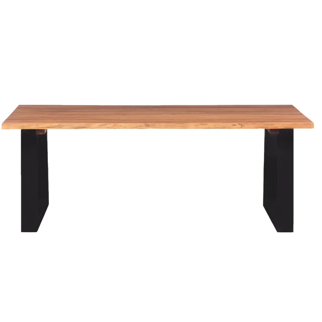 Tavolino da CaffÃ¨ in Legno Massello di Acacia 110x60x40 cm cod mxl 20680