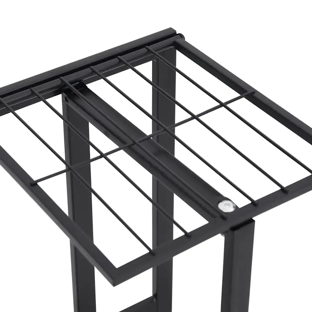 Piedistallo per piante | Sostegno per piante a 5 Piani 43x22x98 cm in Metallo Nero