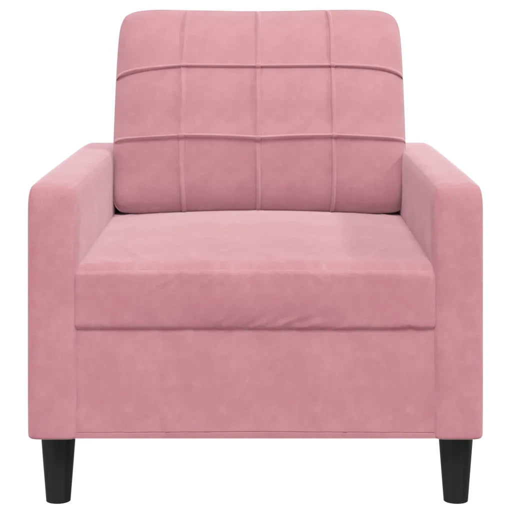 Poltrona Rosa 60 cm Velluto