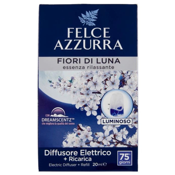 FELCE AZZURRA DIFFUSORE ELETTRICO LUMINOSO 20 ML FIORI DI LUNA OKY