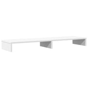 Supporto per monitor mobile da scrivania 100 x 27 x 10 cm legno ingegnerizzato bianco 02_0044831