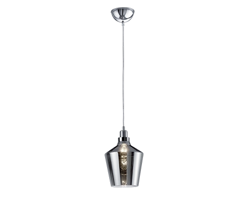 Lampada Sospensione in Legno Vetro Interno Vintage Calais GD Trio