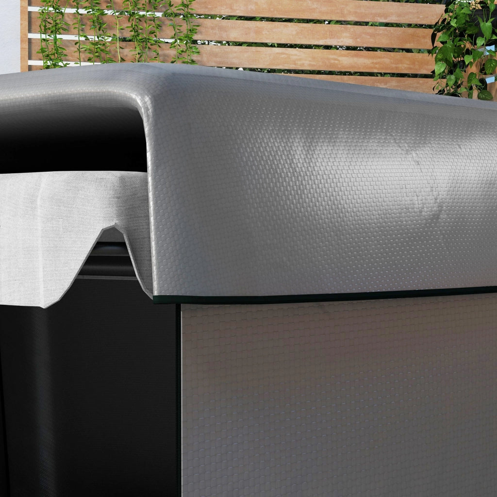 Copertura per altalena da giardino 3 posti ¨C zephmum ¨C grigio scuro 215x155x150 cm