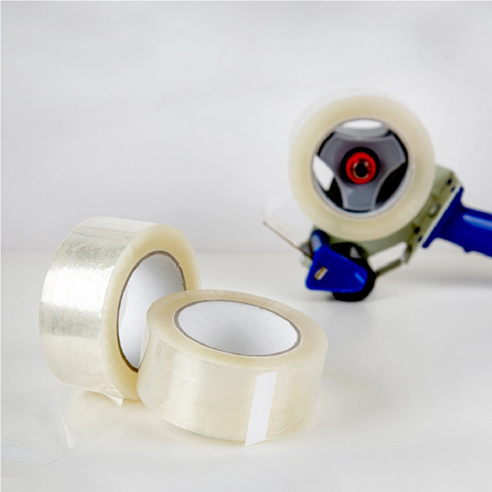 6 Rotoli di Nastro Trasparente 50mm x 132 Mt. Nastro per Imballaggi Resistente Silenzioso