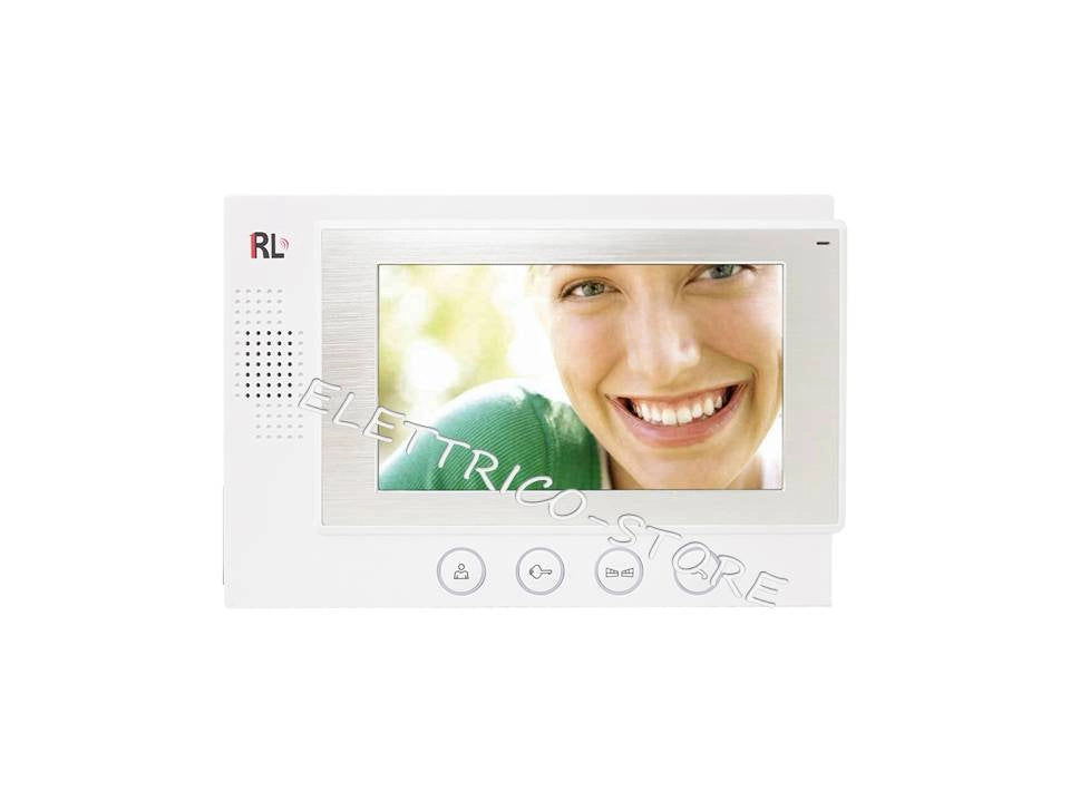 Kit Videocitofono Monofamiliare 4 Fili Monitor LCD 7 Pollici Telecamera IR Visione Notturna RL-06