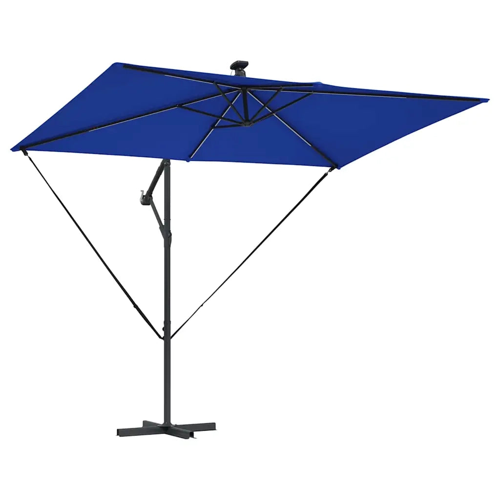 Ombrellone Azzurro 294 x 200 x 270 cm Poliestere e Alluminio 42003396
