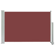 Tenda da sole laterale retrattile/schermo protettivo per patio giardino terrazza balcone 60 x 300 cm marrone 02_0007391