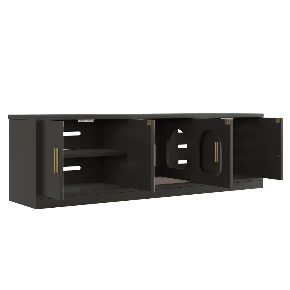Mobile per Gatti con Lettiera Nascosta ¨C Xylo ¨C Legno, 140x40x45,5 cm