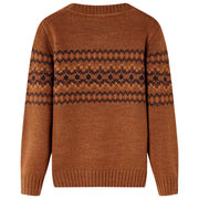 Maglione per Bambini Lavorato a Maglia Cognac 104 14490