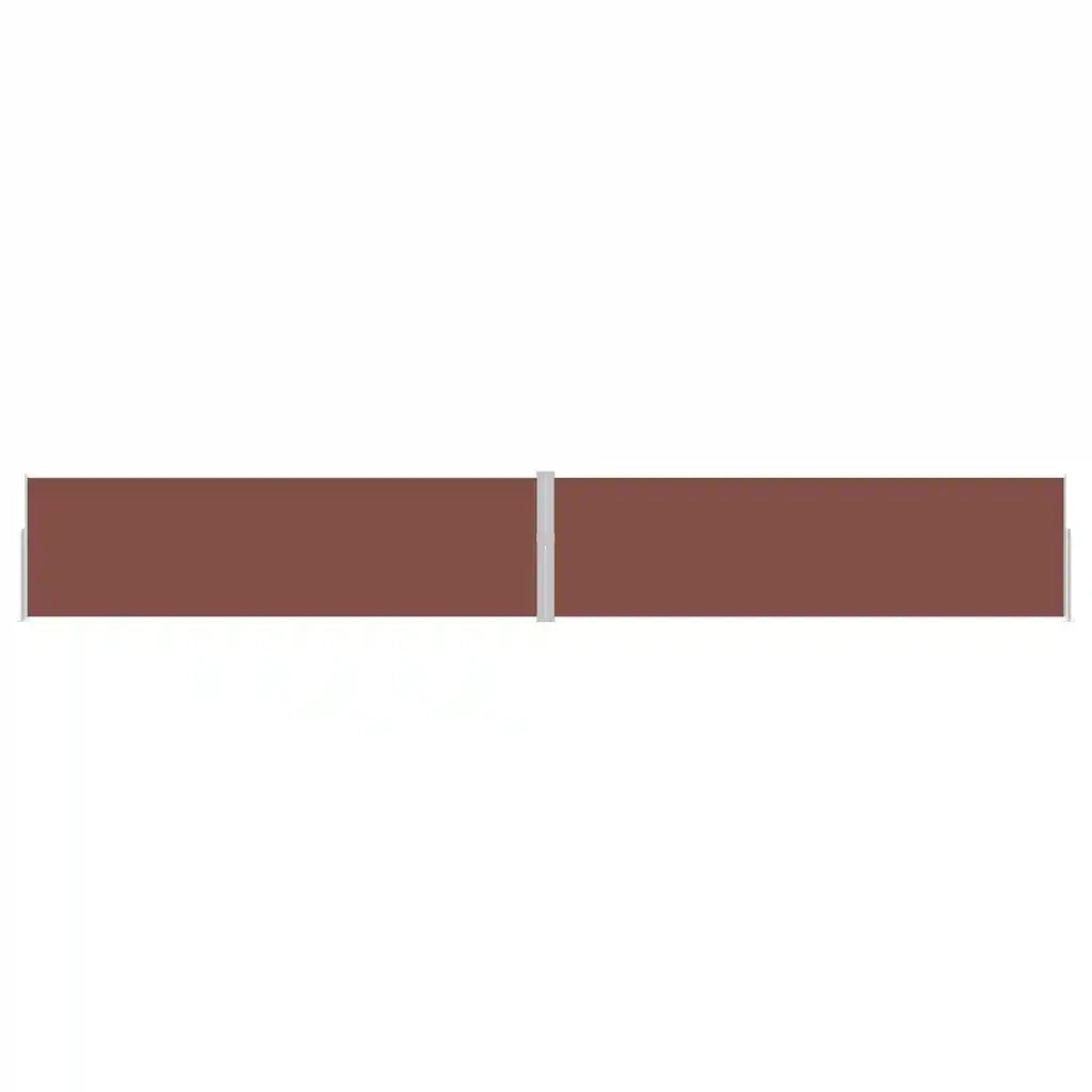 Tenda Laterale Retrattile per Patio-Tenda parasole per balcone 170x1200 cm Marrone