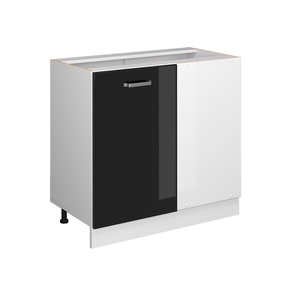 Vicco Frontale cucina Nero lucido 39.6 x 71.3 cm frontale del mobile per mobile base ad angolo