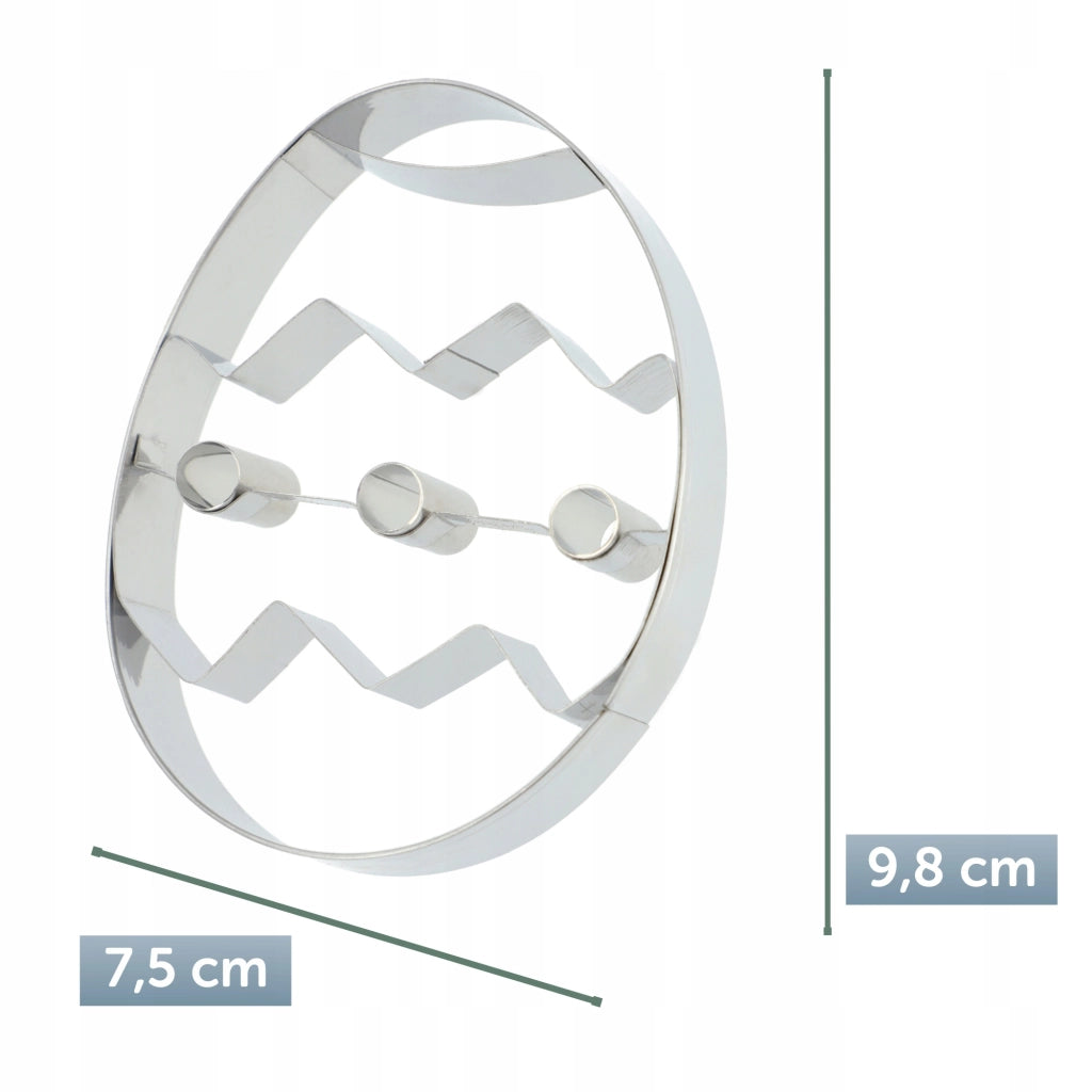Stampo per biscotti di pan di zenzero KADAX, stampo natalizio per uova, taglia uova da 8 cm