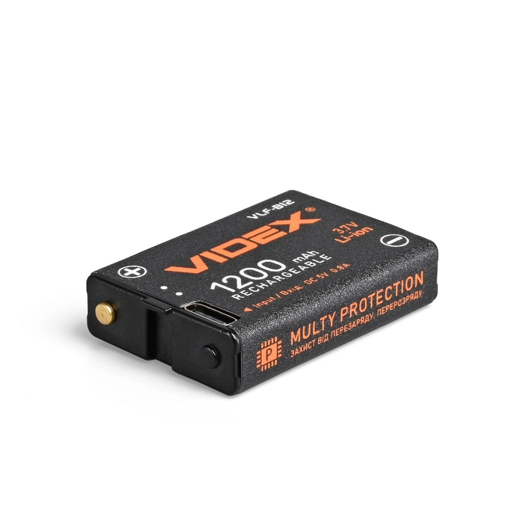 Videx VLF-B12 batteria Li-Ion 3,7V 1200mAh USB-C per frontali