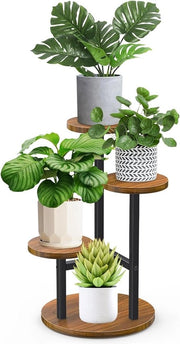 Scaffalature per piante angolari con più livelli con 3 livelli alta base per piante scaffalatura per vasi per giardino/soggiorno esterno/indoor