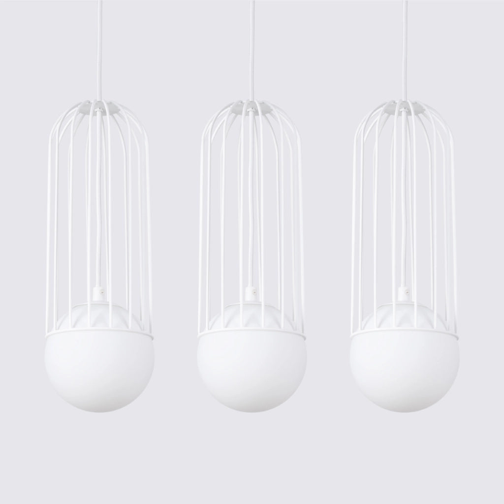 Lampada a sospensione BRINA 3L bianco