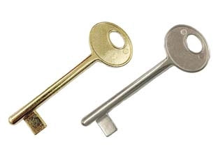 CHIAVE PER SERRATURE A BUSSOLA PATENT - n°2 ottonata (B00502.02.03)