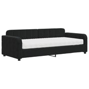 Divano letto | Sof¨¤ letto | Letto singolo con Materasso Nero 90x200 cm in Velluto