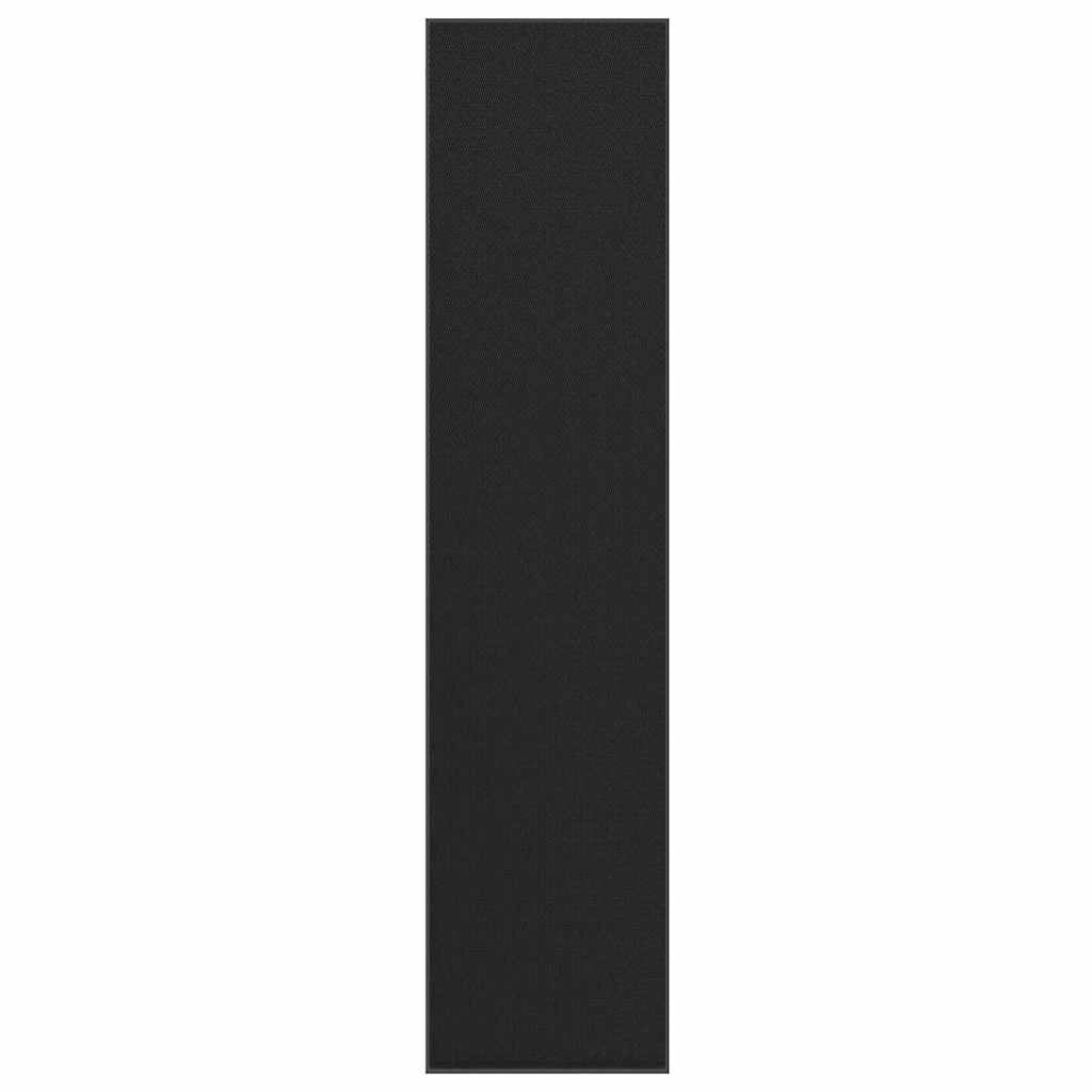 Zerbino antiscivolo da ingresso 115 x 500 cm flessibile e resistente per uso interno ed esterno in PP nero 02_0058114