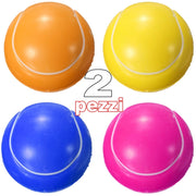 Trade Shop - 2 Giocattolo Pallina Gomma Suono Resistente Da Masticare Per Cani Animali -